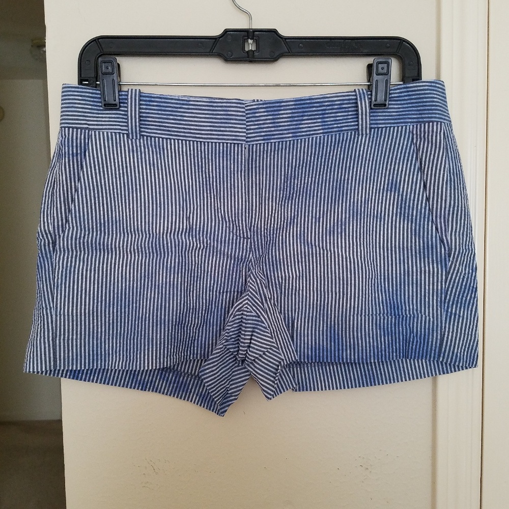 Jcrew Blue Striped Tie Dye Shorts